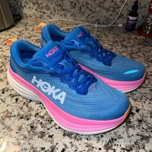 Hoka One Bondi 8 Women’s Size 9 B 1127952 CSAA Coastal Sky Running Shoes